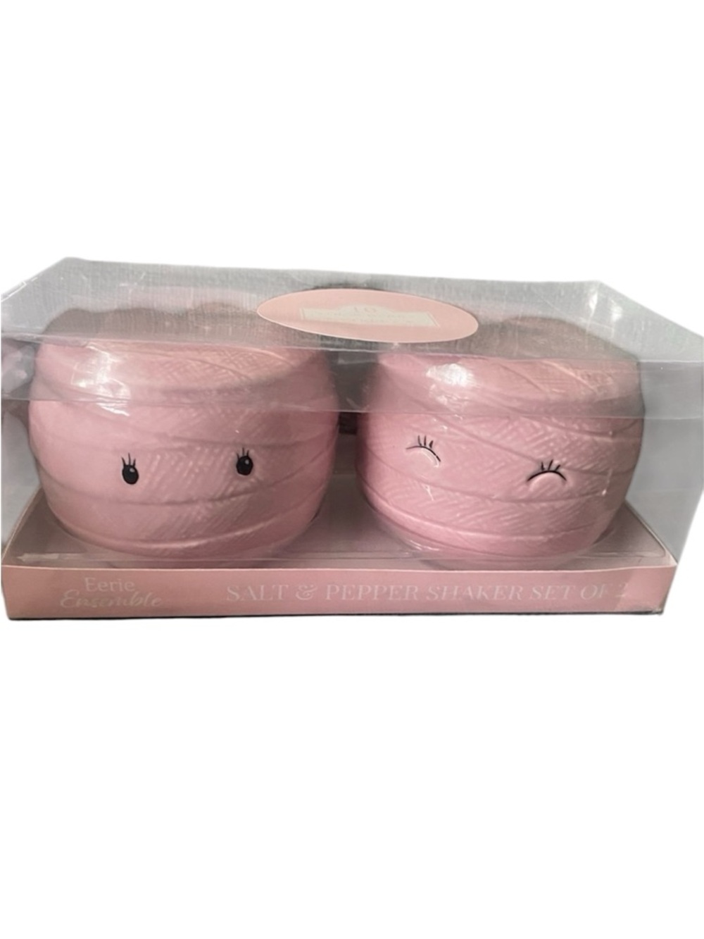 10 Strawberry Street Pink Mummy Salt & Pepper Shakers